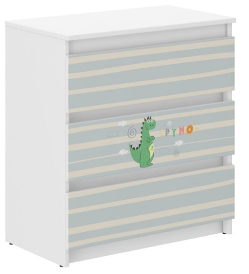 Slika Komoda za dječju sobu s motivom R-3