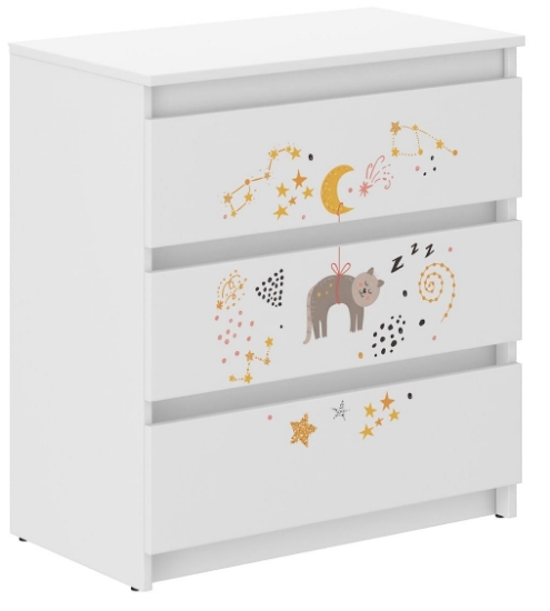 Slika Komoda za dječju sobu s motivom R-3