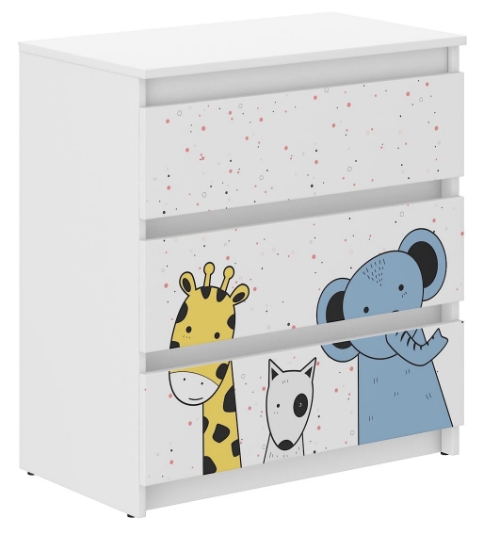 Slika Komoda za dječju sobu s motivom R-3