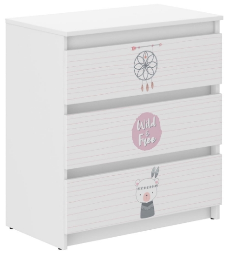 Slika Komoda za dječju sobu s motivom R-3