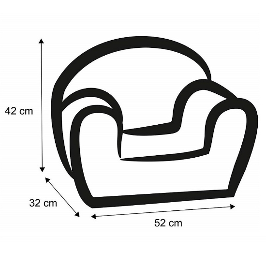 Slika Dječja fotelja od pjene DT8