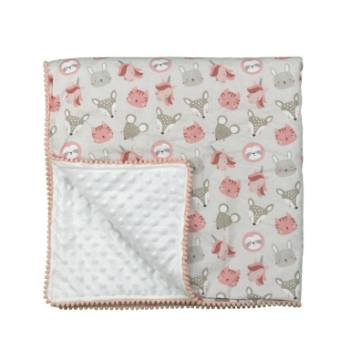 Slika Minky dekica s pomponima