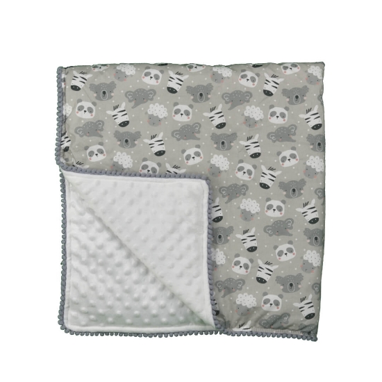 Slika Minky dekica s pomponima