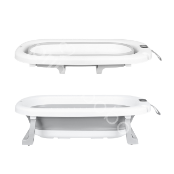 Prikažite detalje za Sklopiva kadica s termometrom, umetkom i stalkom MILO  Slika Sklopiva kadica s termometrom, umetkom i stalkom MILO