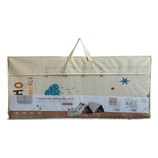 Slika Dvostrana podloga za igru BOHO 180x200 BEBESTARS 
