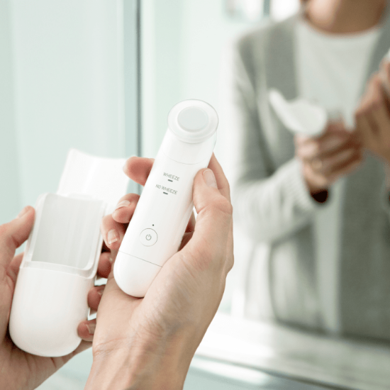 Slika  WheezeScan uređaj za detekciju piskanja OMRON 