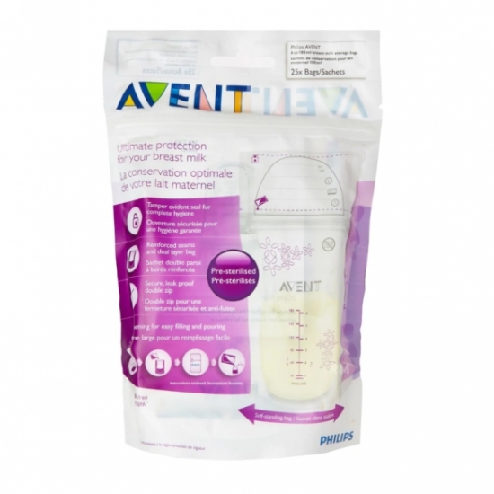 Slika Vrećice za pohranjivanje majčinog mlijeka Avent 