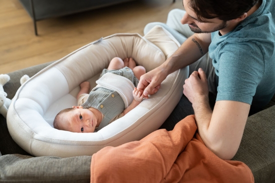 Slika Gnijezdo za bebe Tetra Jersey Sand - Doomoo