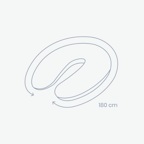 Slika Jastuk za trudnice i dojenje Chine Anthracite - Doomoo 