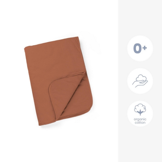 Slika Dekica Tetra Jersey Terracotta - Doomoo 