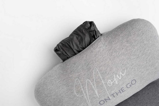 Slika Jastuk za trudnice On the Go sivi - Doomoo