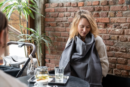 Slika Tetra dekica za dojenje, Siva - Doomoo