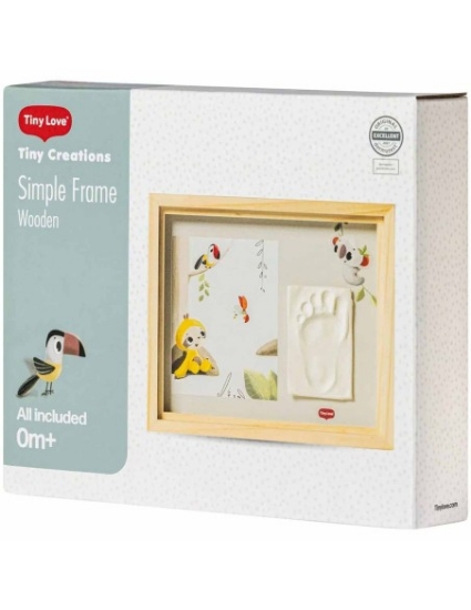 Slika Okvir s otiskom Simple Frame - Wooden Tiny Love 