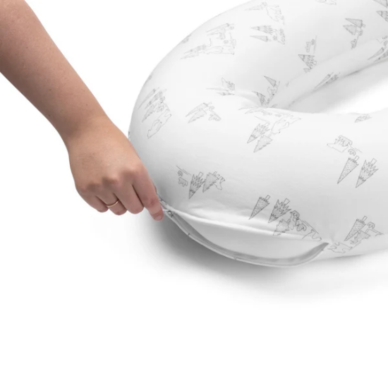 Slika Presvlaka za jastuk za dojenje, Bear family sivi - Doomoo 