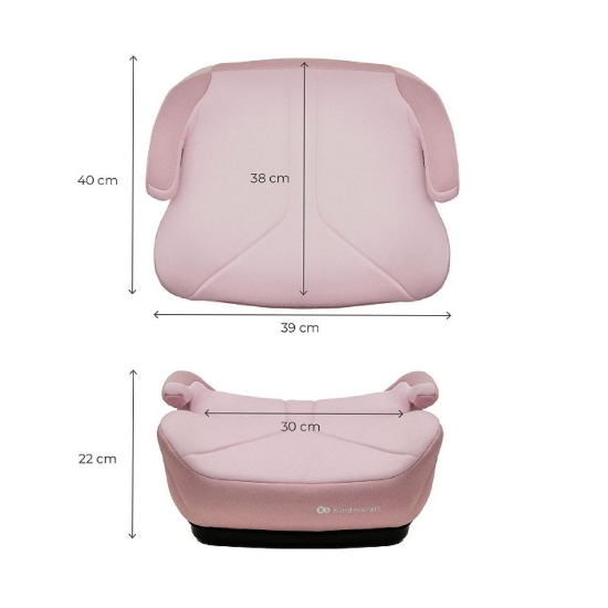 Slika Booster autosjedalica I-BOOST 2 i-Size (125-150 cm), roza Kinderkraft 