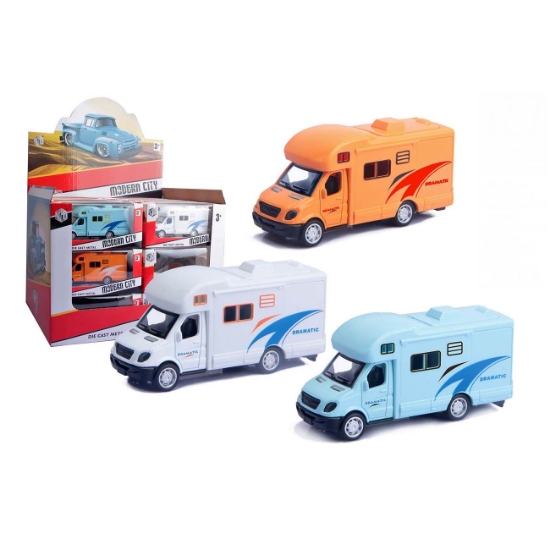 Slika Metalni kamper, Die-cast, pull-back, 1:38, 3s