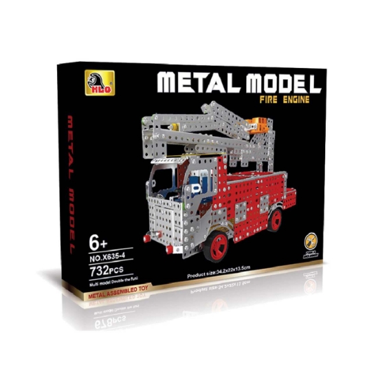 Slika DIY, Set za gradnju, Vatrogasni kamion, 732-dij.
