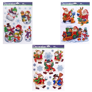 Slika Božićne naljepnice za staklo 31,5×42 cm