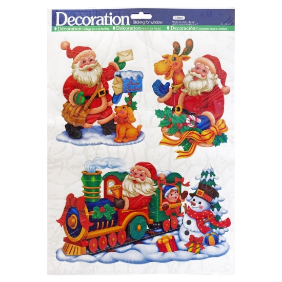 Slika Božićne naljepnice za staklo 31,5×42 cm