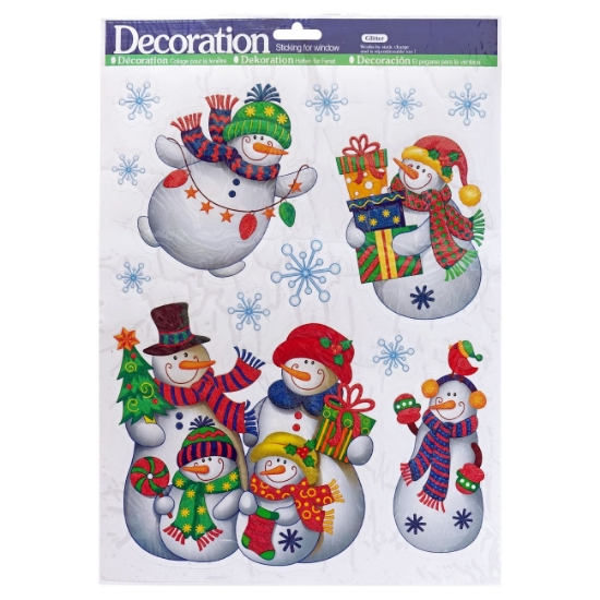 Slika Božićne naljepnice za staklo 31,5×42 cm