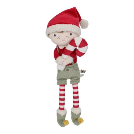 Slika Lutka Jim Christmas Doll, M (35 cm) - Little Dutch