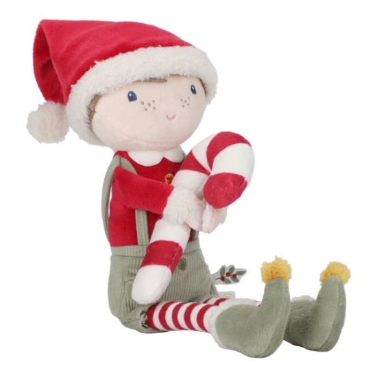 Slika Lutka Jim Christmas Doll, M (35 cm) - Little Dutch