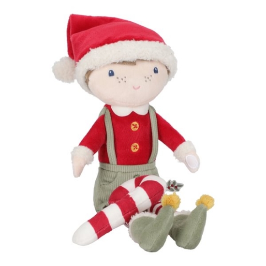 Slika Lutka Jim Christmas Doll, M (35 cm) - Little Dutch