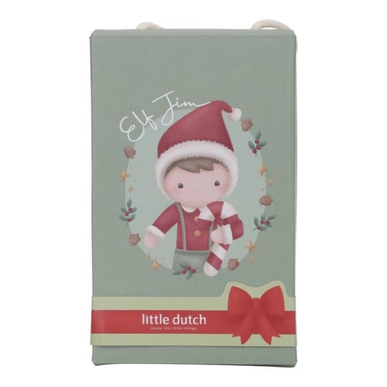 Slika Lutka Jim Christmas Doll, M (35 cm) - Little Dutch