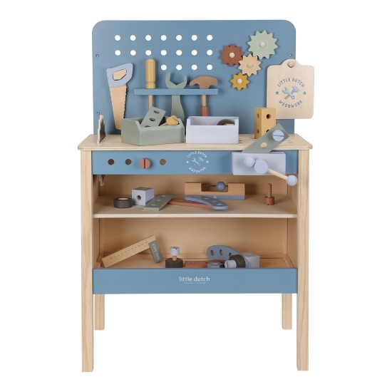 Slika Dječji radni stol s alatima Blue - Little Dutch