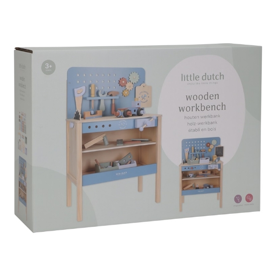 Slika Dječji radni stol s alatima Blue - Little Dutch