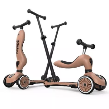 Slika Dječja guralica i romobil Highwaykick 1 Push and Go Mocha – Scoot&Ride