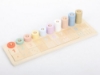 Slika  Drvena Montessori abakus slagalica