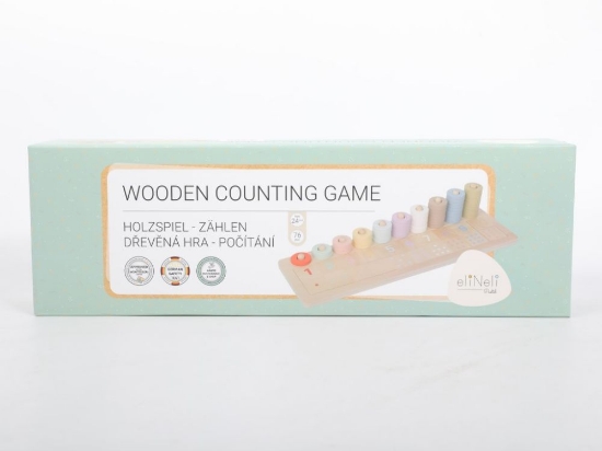 Slika  Drvena Montessori abakus slagalica