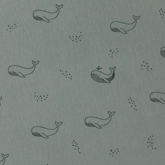 Slika Podloga Jersey za vrtić Prag/Atena Hexagon, Whale green Fillikid 