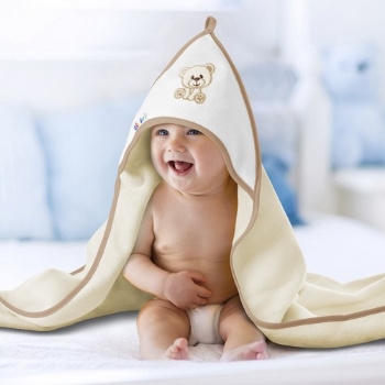 Slika Dječji ručnik sa kapuljačom 100x100 AKUKU 