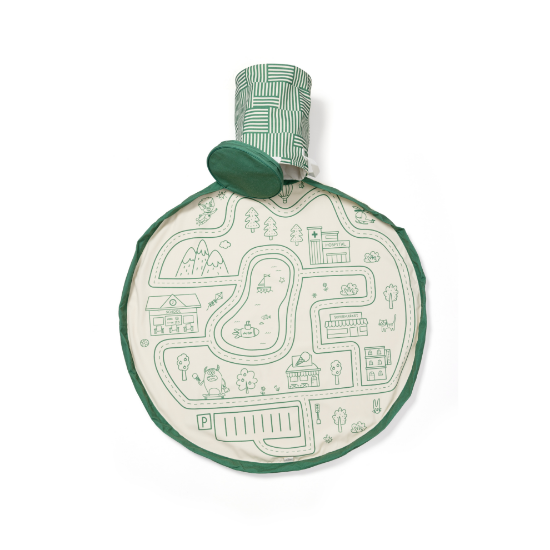 Slika 2u1 podloga za igru s košarom zapohranu - Cesta Play&Go