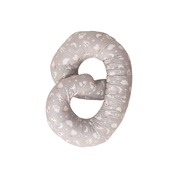 Slika Jastuk za dojenje tip C, boja 212 zeko i oblak SuperMami 