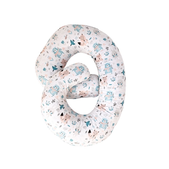 Slika Jastuk za dojenje tip C, boja 209 lisica i zeko SuperMami 