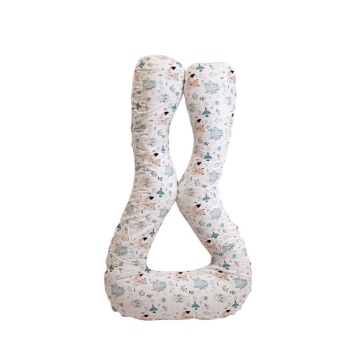 Slika Jastuk za dojenje tip U, boja 209 lisica i zeko SuperMami 