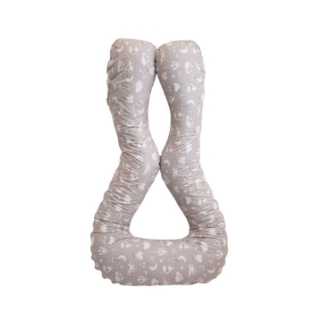 Slika Jastuk za dojenje tip U, boja 212 zeko i oblak SuperMami 