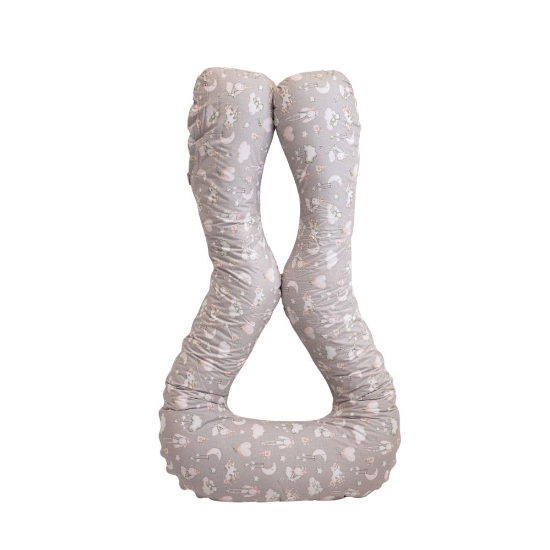 Slika Jastuk za dojenje tip U, boja 212 zeko i oblak SuperMami 