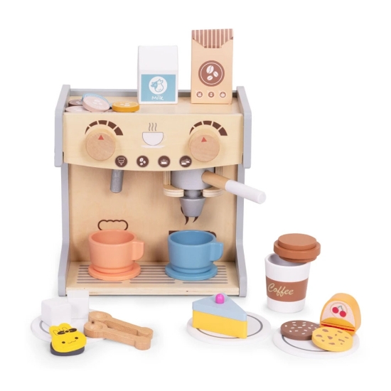Slika Drveni aparat za kavu 2u1 Ecotoys 