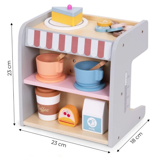 Slika Drveni aparat za kavu 2u1 Ecotoys 