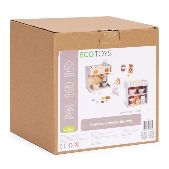 Slika Drveni aparat za kavu 2u1 Ecotoys 