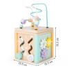 Slika Drvena edukativna kocka, pastelna Ecotoys 