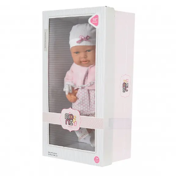 Slika Moni Toys lutka 41cm Roza / Bijela