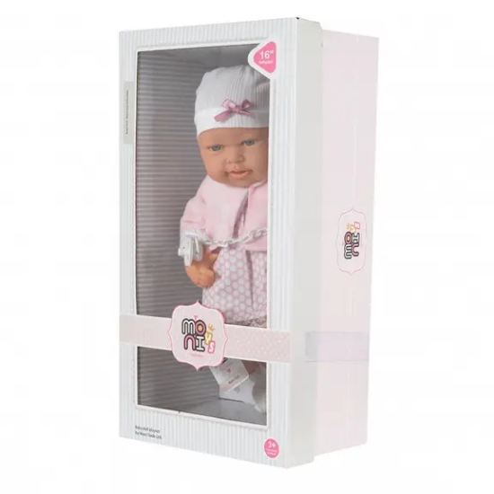 Slika Moni Toys lutka 41cm Roza / Bijela