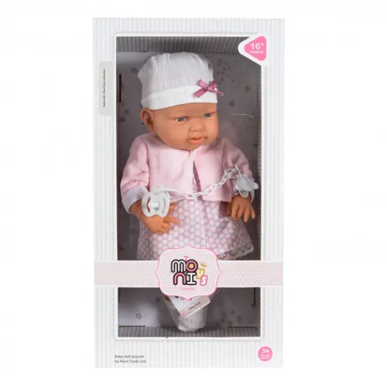 Slika Moni Toys lutka 41cm Roza / Bijela