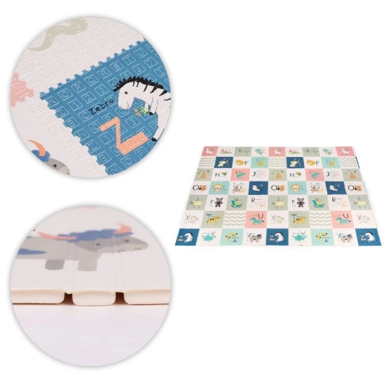 Slika Edukativna pjenasta dvostrana podloga, Abeceda 150x200 cm 