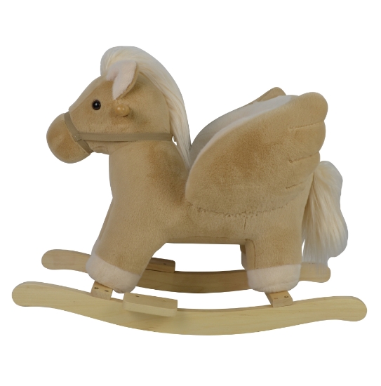 Slika Konjić na ljuljanje s naslonom - Konj Bež Bertonne 